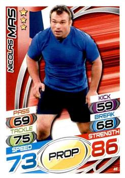 2015 Topps Rugby Attax #46 Nicolas Mas Front
